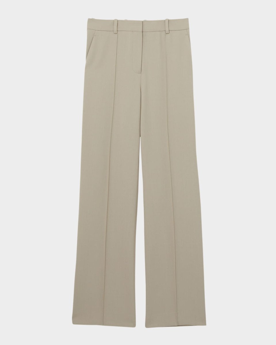 Brittany High-Rise Pintuck Trousers